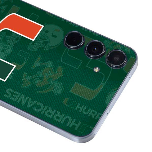 University of Miami U Hurricanes Galaxy A35 5G Skin